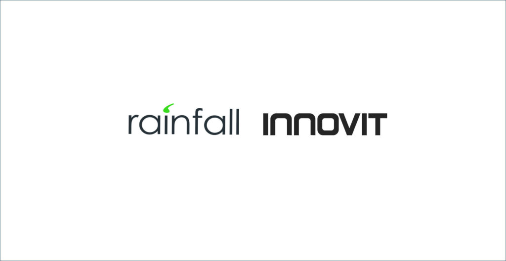 Logoer til Rainfall og Innovit som fusjonerer og skal ansette ny CEO