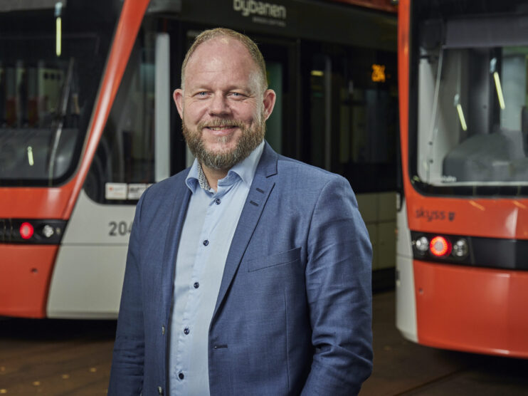 Bilde av Geir Østerfeldt administrerende direktør i Bybanen AS. Foto: Bybanen AS